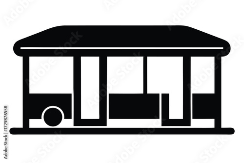 bus stop vector icon