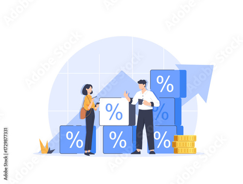 Market Share,Sales, business concept,Branding and Digital Promotion