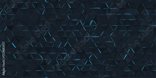 An abstract background illustration with a geometric pattern of blue chalk on a chalk board texture is a cool design concept