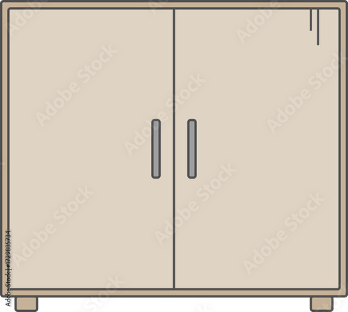 Wooden cupboard