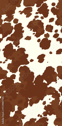 pattern cow, buffalo or wild cowboy horse leather natural print animal skin. Realistic cow fur seamless skin pattern	