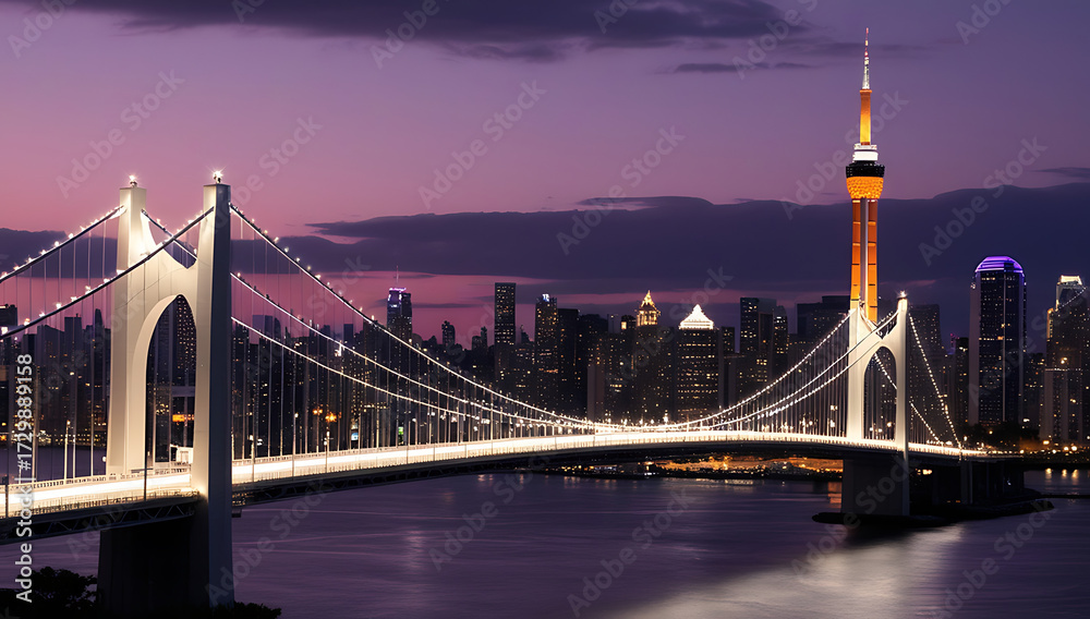 Obraz premium Europe City View Day and night 