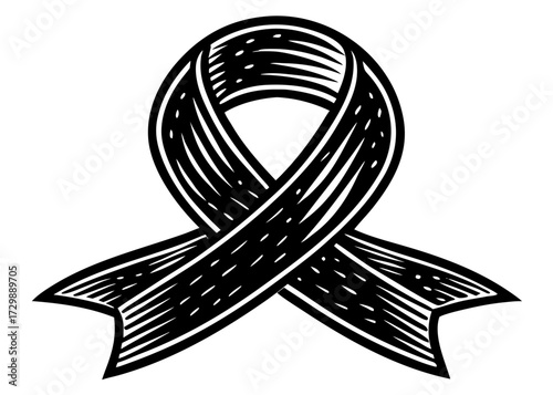 Breast Cancer Awareness Ribbon Silhouette, Pink Support SVG, PNG