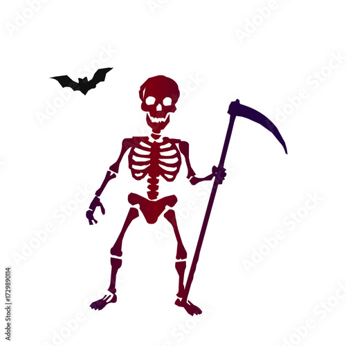 Skull Monster Halloween Silhouette