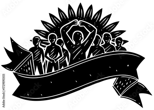 Breast Cancer Awareness Ribbon Silhouette, Pink Support SVG, PNG