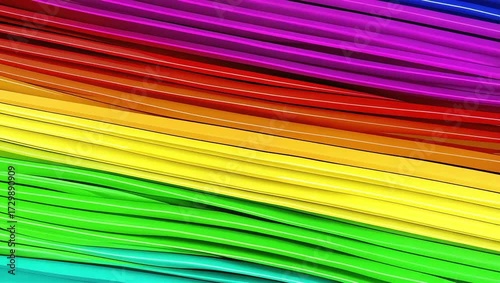 Colorful Wavy Animated Background of Rainbow Colors Vibrant Design