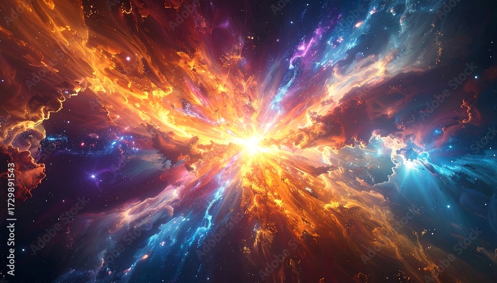 Fototapeta premium Abstract cosmic explosion