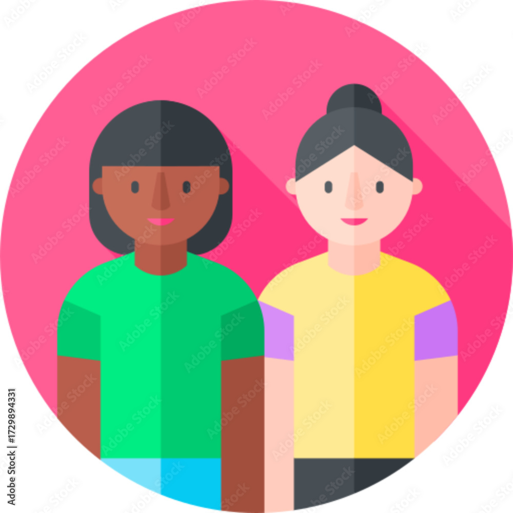 Fototapeta premium Couple Love Icon