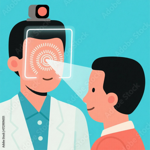 Biometric face recognition beams scanning features