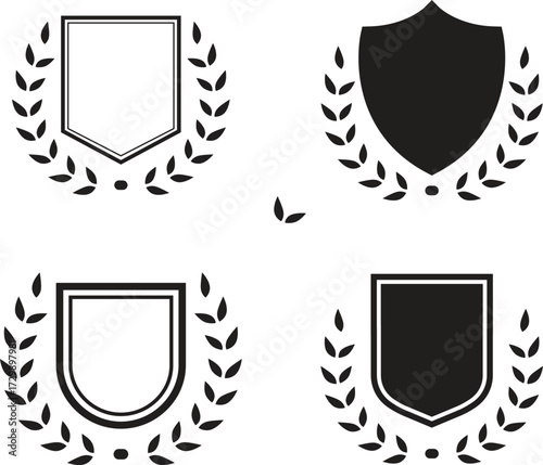 Heraldic Elements Set - Illustration