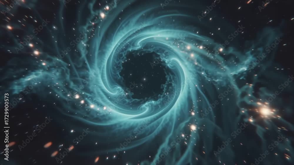 Abstract Cosmic Swirl Mesmerizing Space Nebula Background for Science and Creativity
