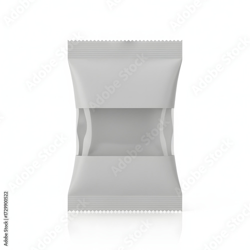 Standing Chips Packaging Mockup Image, Chips Packed Mockup, Product Mockup, Pouch Mockup, Window Pouch Mockup