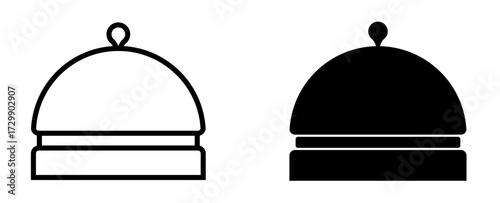 reception bell desk icon