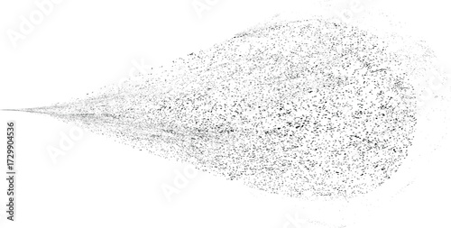 Sprayed black line .Speckled texture effect .Graffiti art design . Noise dispersion logo. Spray effect .Grunge, grainy, gritty texture. Distressed element .Water spray. vector .Line with grainy effect