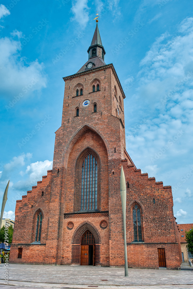 Fototapeta premium Odense is the third largest city in Denmark, after Copenhagen and Aarhus.