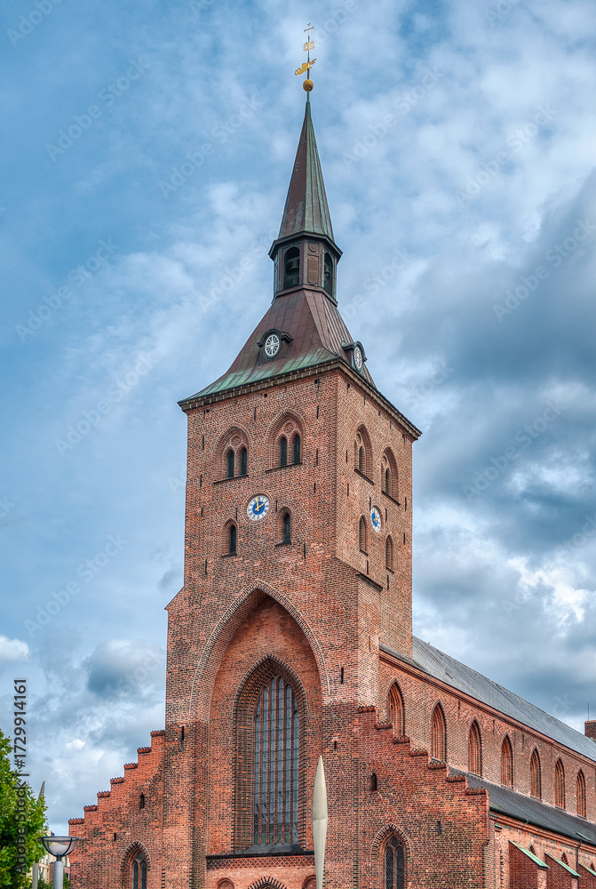 Obraz premium Odense is the third largest city in Denmark, after Copenhagen and Aarhus.