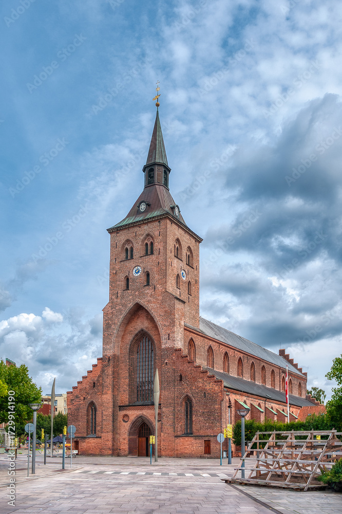 Fototapeta premium Odense is the third largest city in Denmark, after Copenhagen and Aarhus.