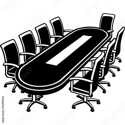 vector illustration of office chair