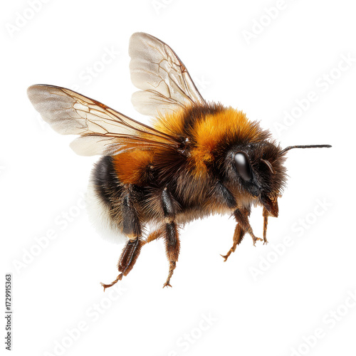 flying bee png brown black bee png honey bee png insect png 3d render png transparent background image