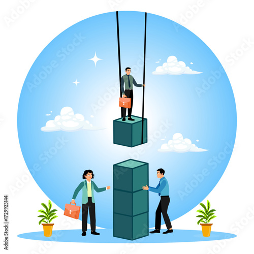 Teamwork and leadership in building a business.