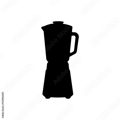 Blender machine silhouette vector flat illustration design.