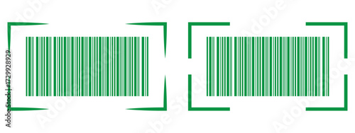 Barcode vector icon. Bar code black icon. Realistic barcode icon. Barcode vector icon with numbers. Universal product code for scanning. Fake bar code for product identification.