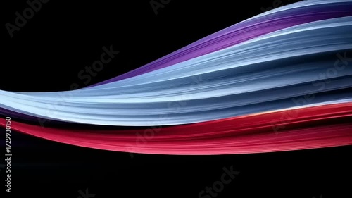 Abstract design with vibrant, flowing lines and a dark background.