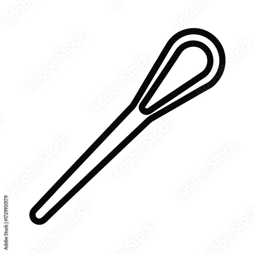Bobby Pin Hair Icon Outline