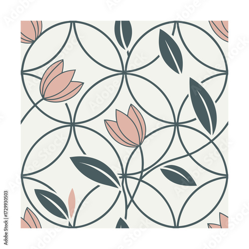 Minimal abstract background, soft pastel geometric shapes abstract background