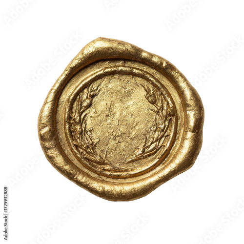 golden wax seal png circular wax seal png seal stamp png wax emblem png transparent background image