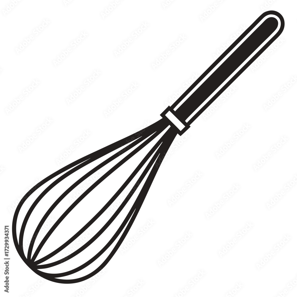 Fototapeta premium wire whisk isolated on white