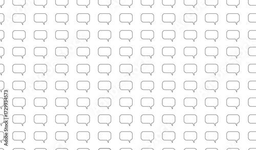 Seamless pattern of speech bubbles for modern communication, social media marketing and diverse conversation backgrounds makes a stylish backdrop