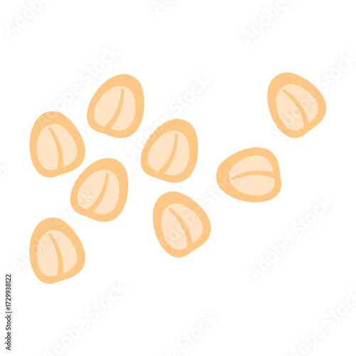 Oat flakes, pile of oat flakes