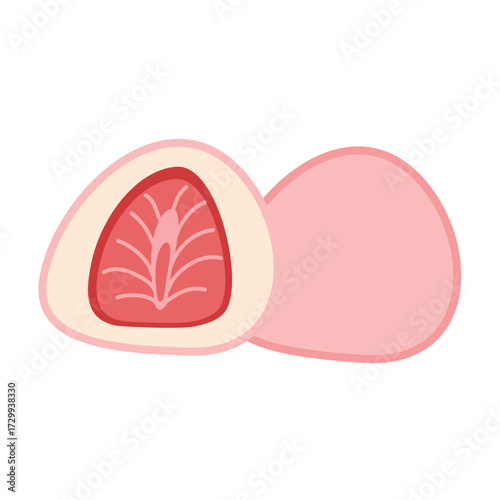 Strawberry Daifuku, japanese daifuku dessert, strawberry mochi