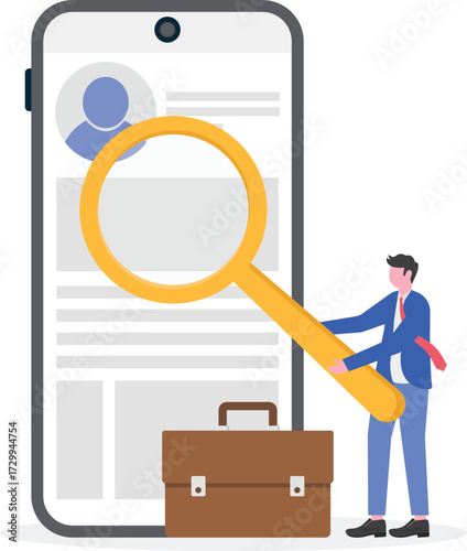 Employers, vacancies, send your CV concept with tiny people. Apply for a job abstract vector illustration set. Hiring,
