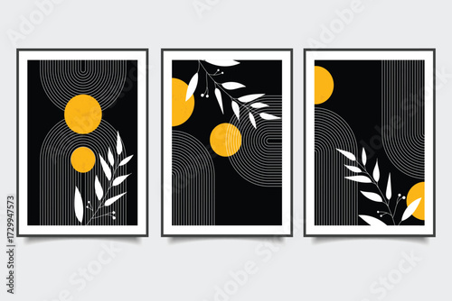 Bring Your Walls to Life  illustration, print, abstract, art, vector, decor, minimal, wall art, background, trendy, fashion, wall decor, tropical, leaf, nature, set, organic, graphic, design, modern, 