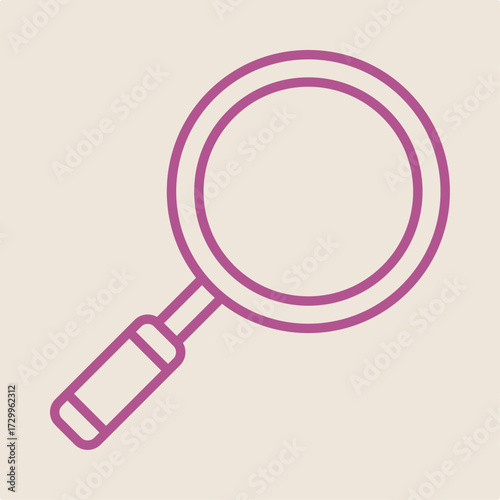 Magnifying trendy artwork design useful creative vector Illustration good colorful background
