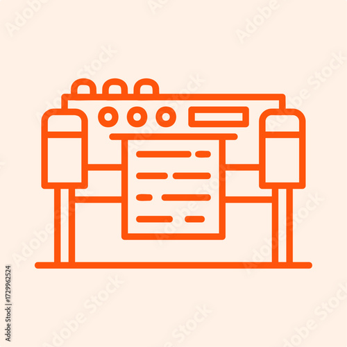 Plotter trendy artwork design useful creative vector Illustration elegant colorful background