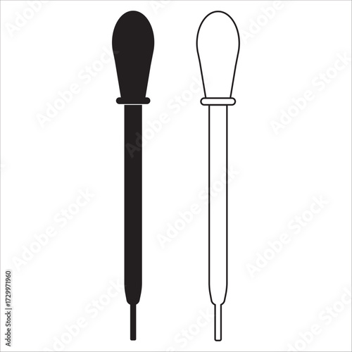 Chemical laboratory dropper pipette