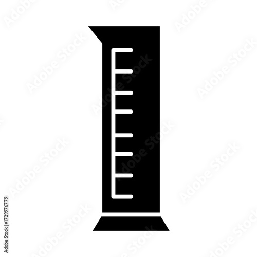 graduated cylinder glyph icon
