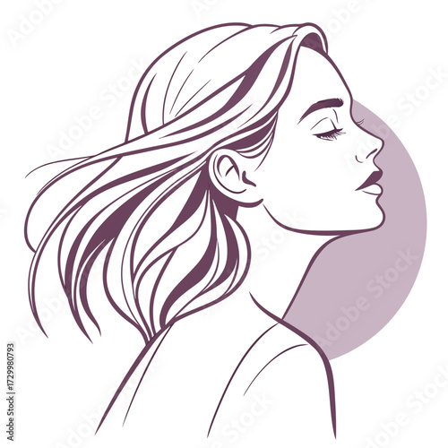 girl with long hair