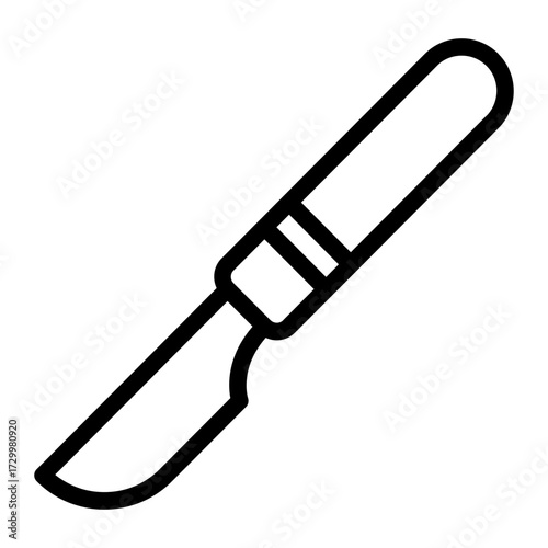Stylish, versatile knife icon ideal for culinary, food blogs, or cooking-related marketing visuals.