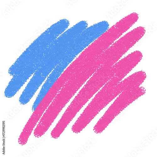 Abstract artistic background with blue and pink brushstrokes on a black canvas design illustration