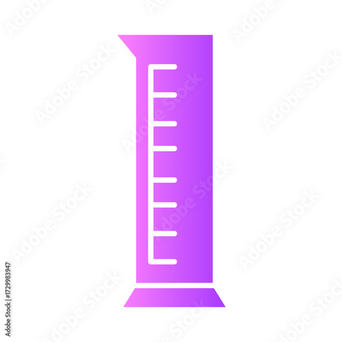 graduated cylinder gradient icon