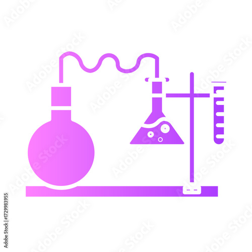 Laboratory Bench gradient icon