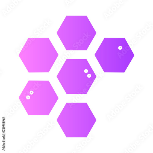 molecule gradient icon