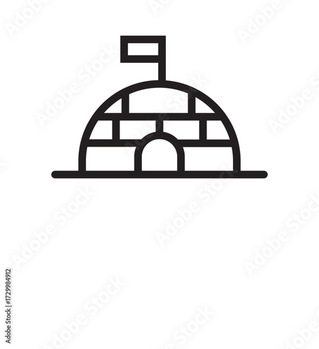 Igloo icon graphic set. background  trendy graphic set icon set
