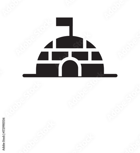 Igloo icon graphic set. background  trendy graphic set icon set
