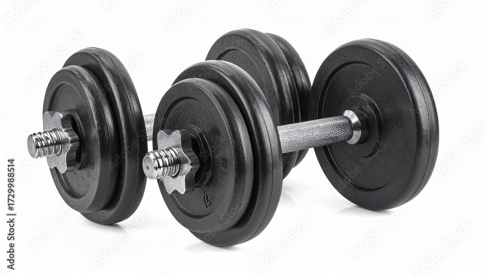 Naklejka premium dumbbell isolated on white background