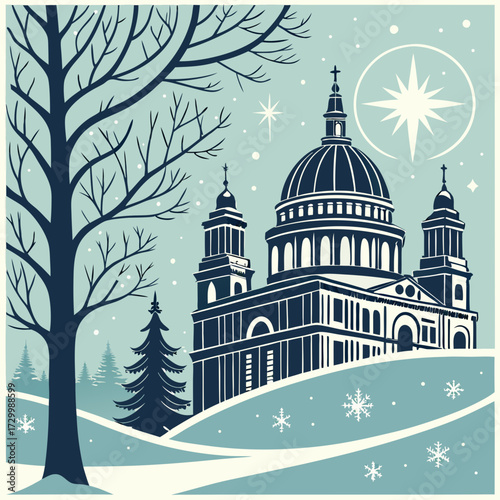 Christmas at St Paul's Cathedral A Festive Winter Scene